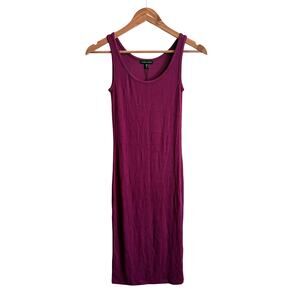 Universal Standard Foundation Rib Dress 4XS 00 0 2XS NWT Purple Fuchsia Tank